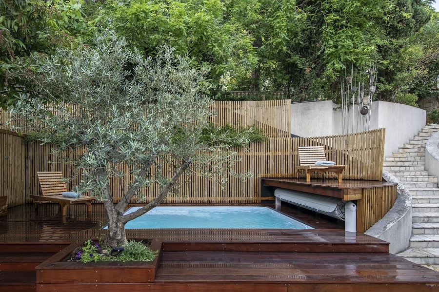 Mini piscine bois