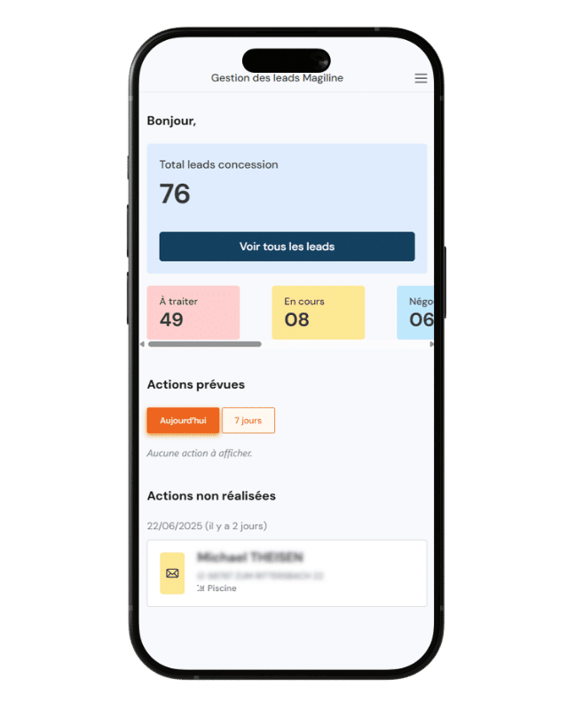 Geolocated lead generation