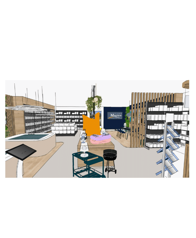 Showroom merchandising concept